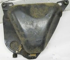 rear of oil tank, Honda 750 K 1976